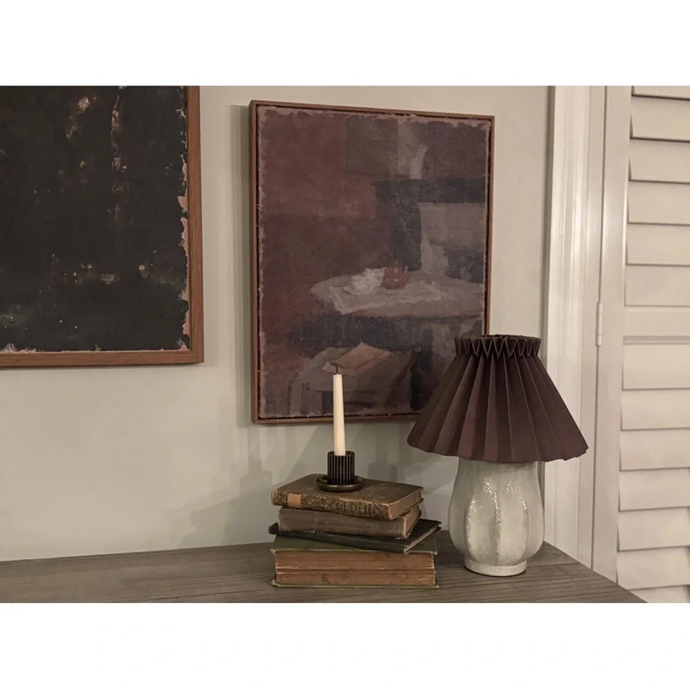 NWT Vertical Dining Still Life Framed Burlap Wall Art from Hearth & Hand